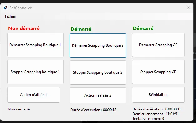 Robot de détection de places