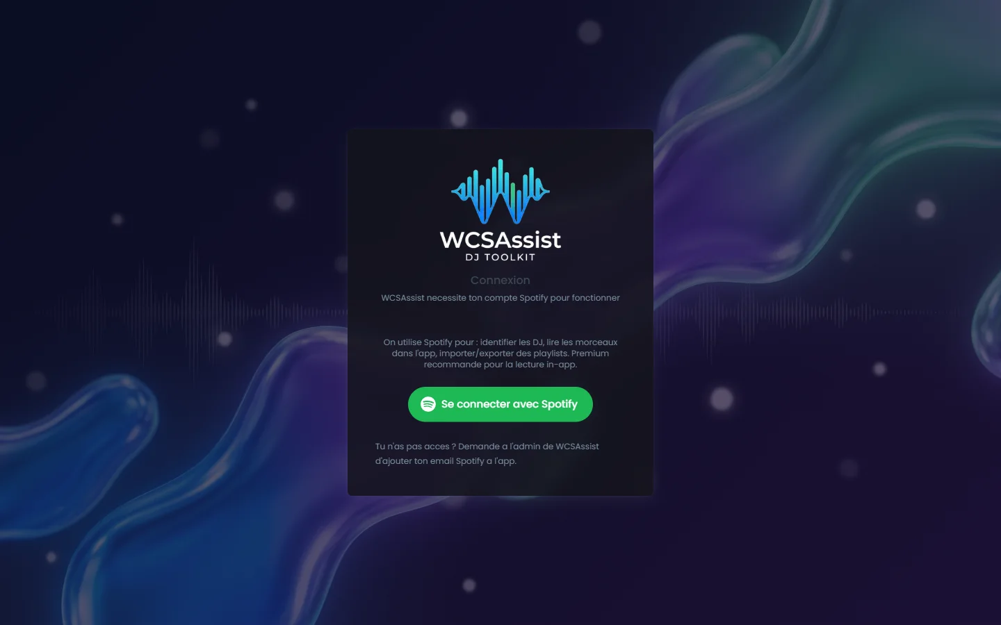 WCSAssist — assistant DJ par IA